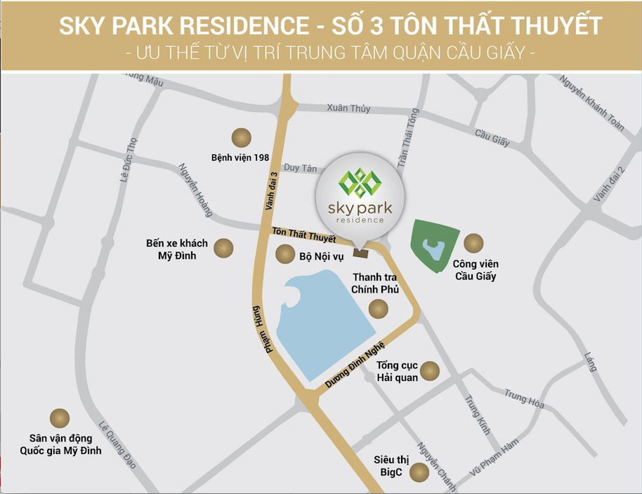 vị trí chung cư sky park
