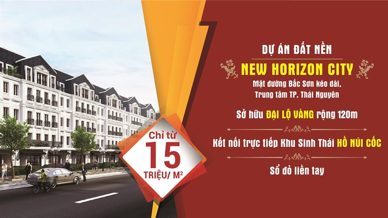 đất nền new horizon city bắc sơn thái nguyên