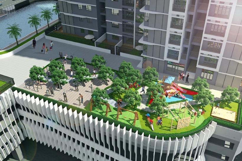 vườn dạo the zen residence