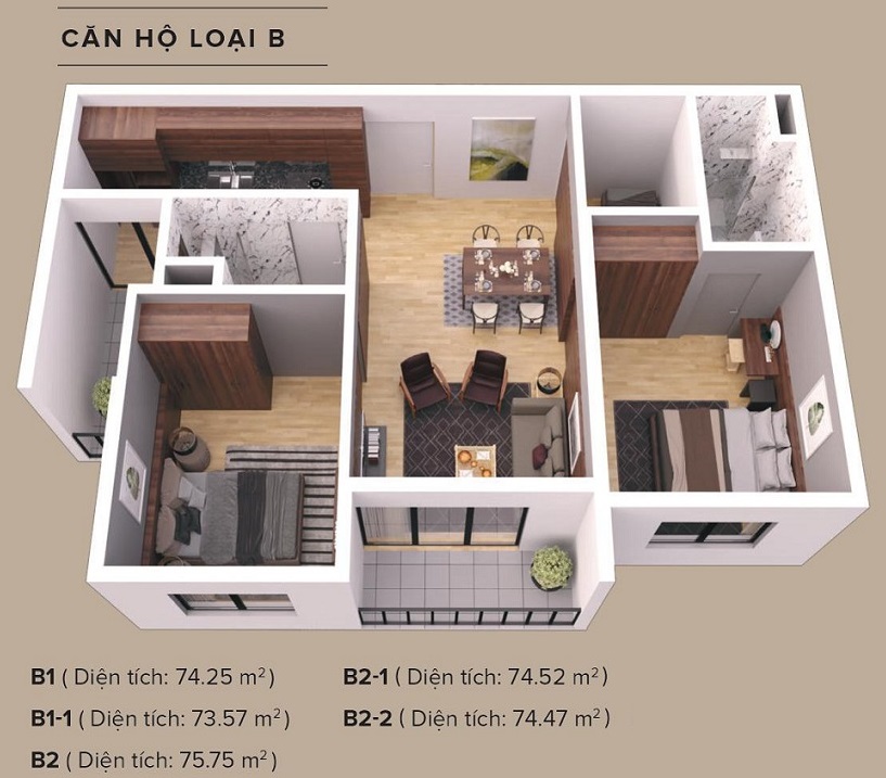 thiết kế căn hộ chung cư the zen residence
