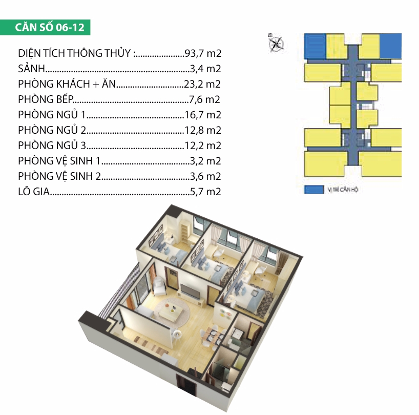 thiết kế chung cư housinco premium căn 5,6,11,12