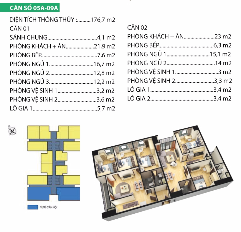 thiết kế chung cư housinco premium căn 5a,6a,9a,10a