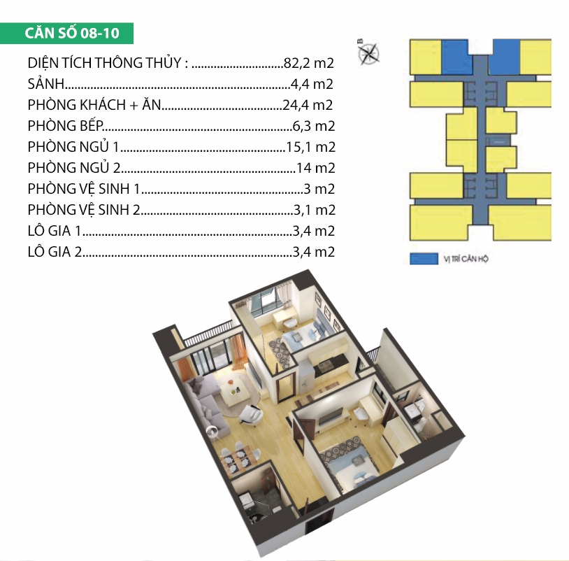 thiết kế chung cư housinco premium căn 7,8, 9, 10