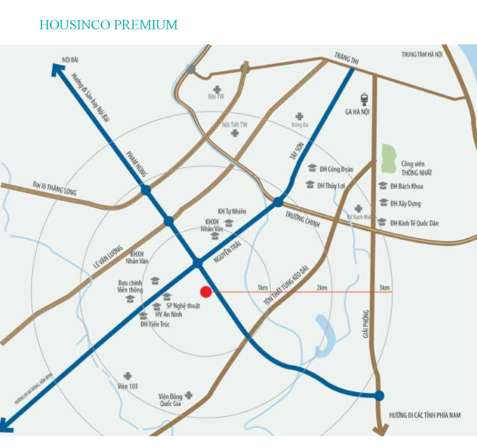 vị trí chung cư housinco premium