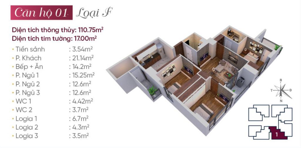 thiết kế căn hộ 01 tây hồ golden land
