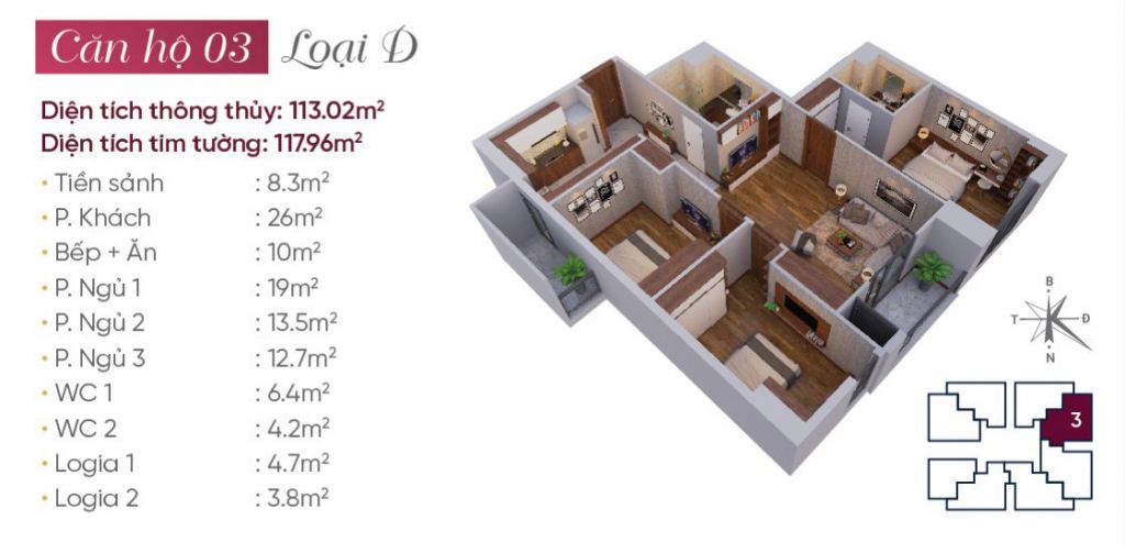 thiết kế căn hộ 03 tây hồ golden land