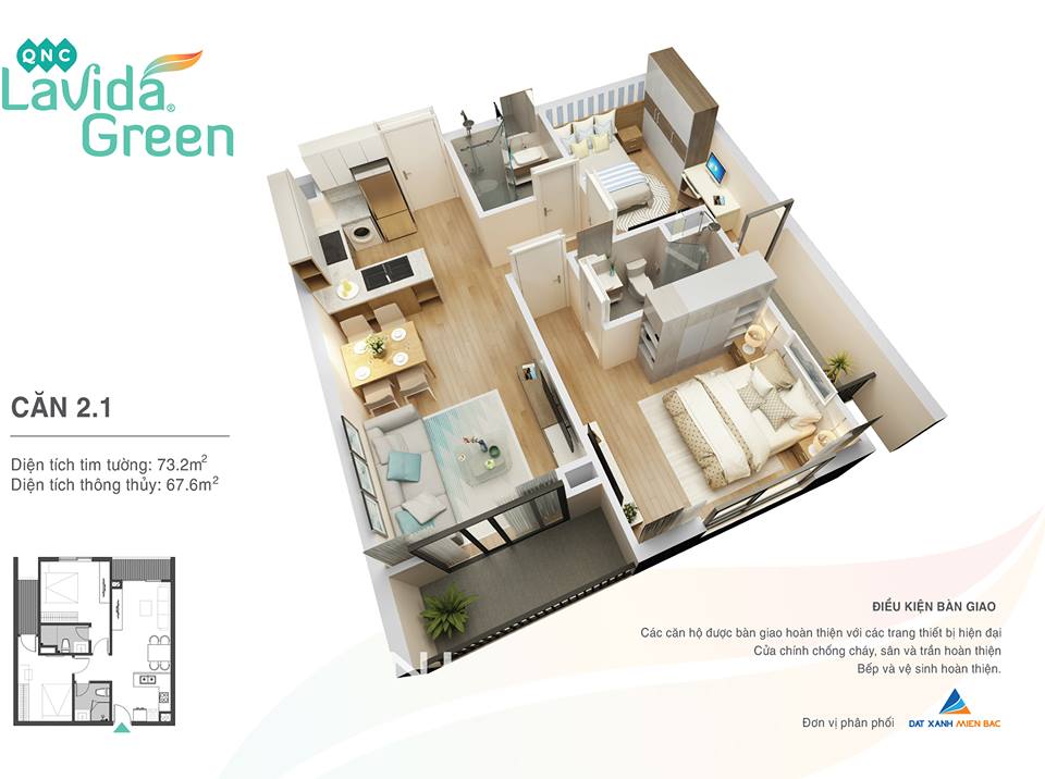 thiết kế căn hộ chung cư lavida green phố nối