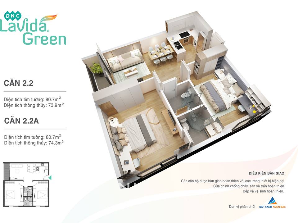 thiết kế căn hộ chung cư lavida green phố nối