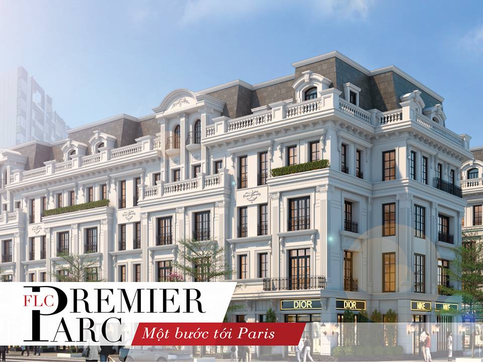 phối cảnh shophouse flc premier parc