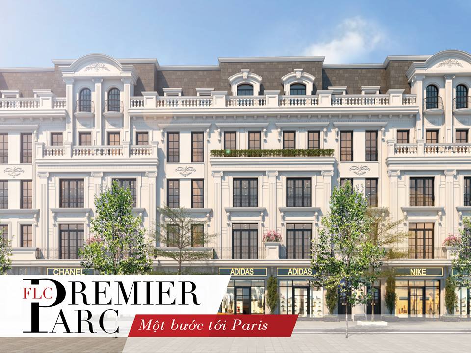 phối cảnh shophouse flc premier parc