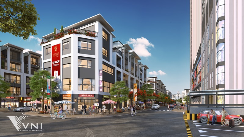shophouse lavida green phố nối