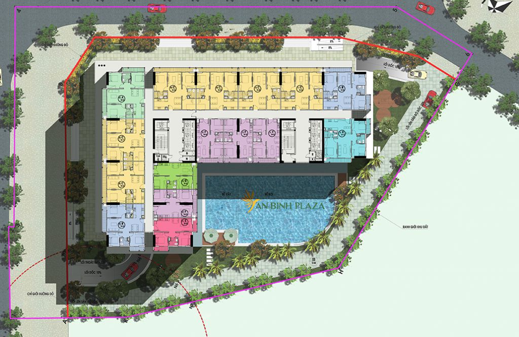 mặt bằng tầng căn hộ chung cư an bình plaza