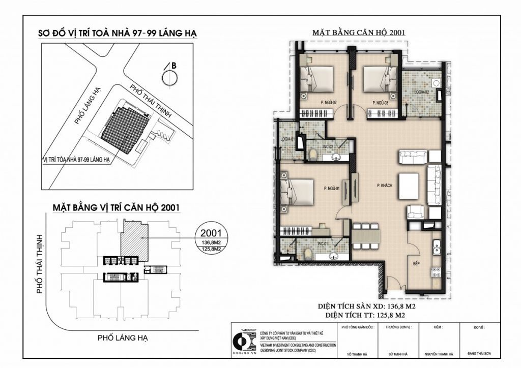 thiết kế căn hộ chung cư 97 - 99 láng hạ