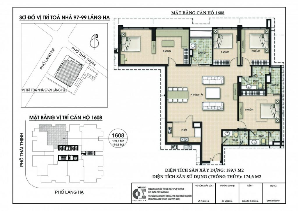 thiết kế căn hộ chung cư 97 - 99 láng hạ