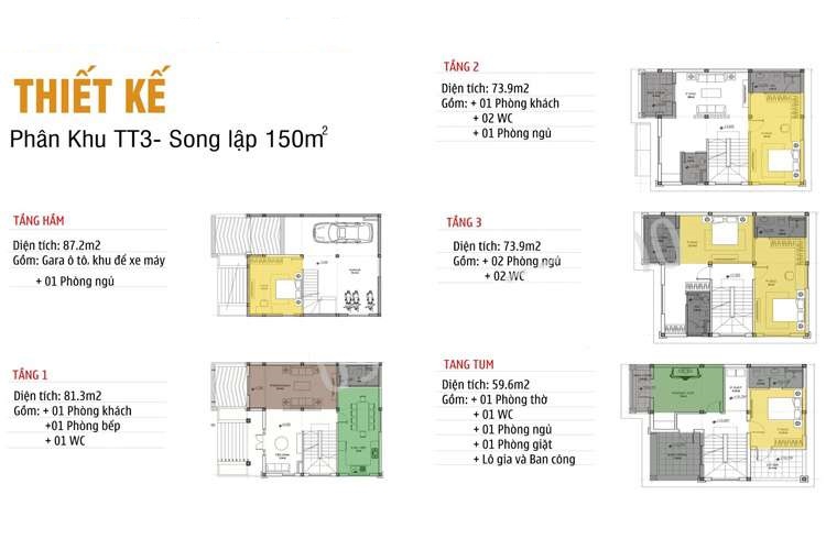 thiết kế biệt thự song lập athena fulland