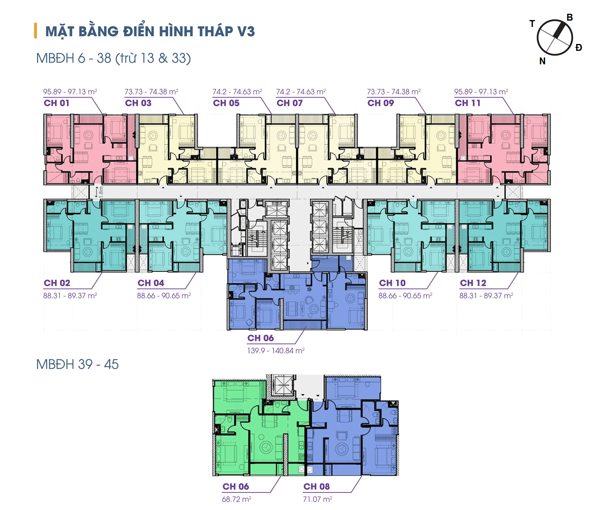 mặt bằng tòa v3 chung cư the terra an hưng