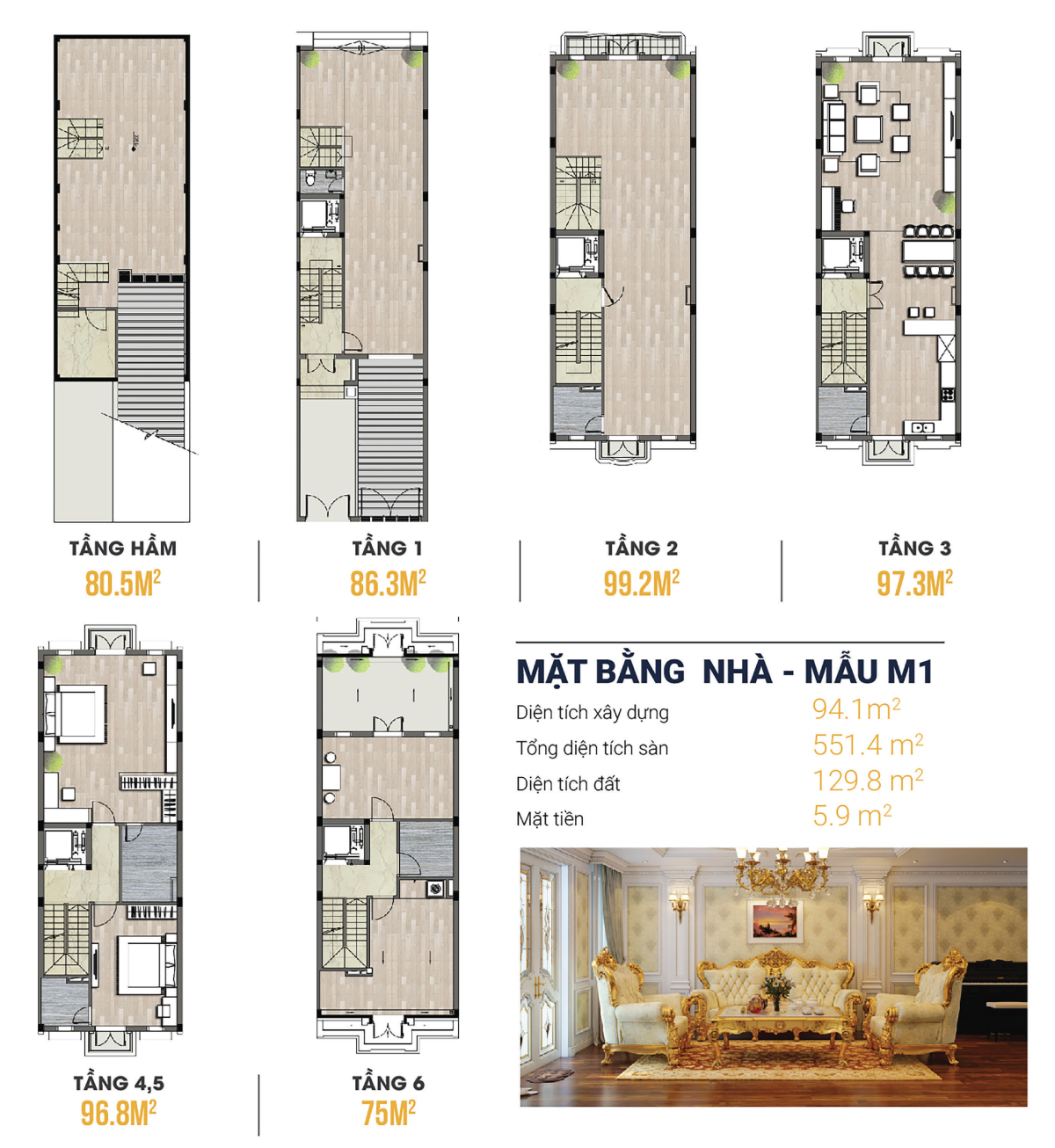 thiết kế shophouse kiến hưng luxury