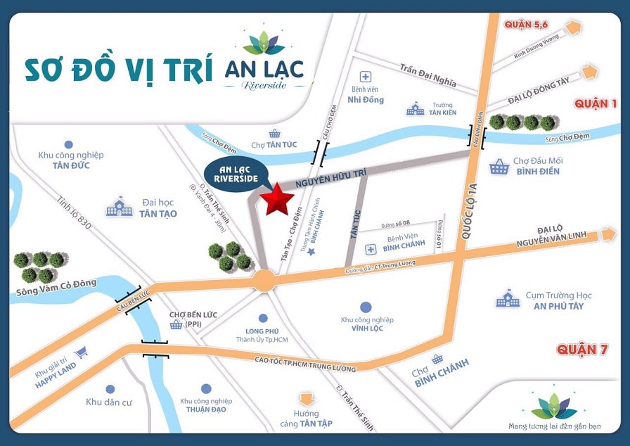vị trí an lạc riverside