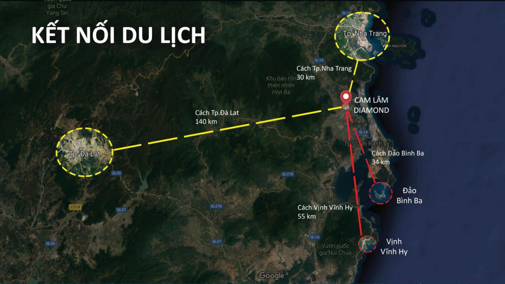 liên kết vùng dự án cam lâm diamond
