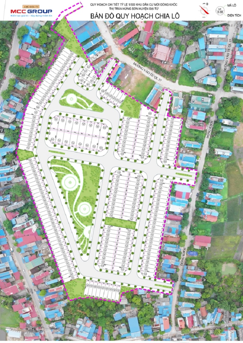 mặt bằng dự án newtown hùng sơn