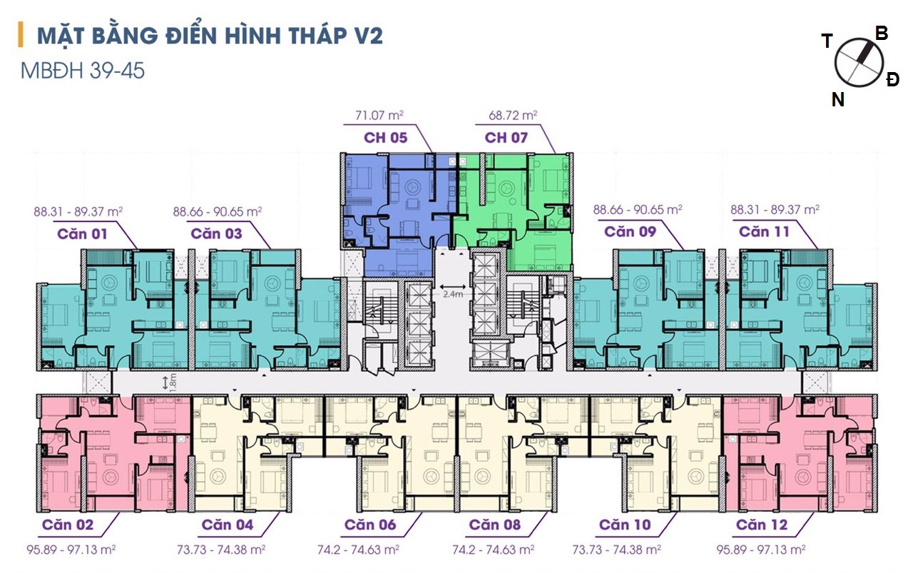 mặt bằng chung cư the terra an hưng tòa v2