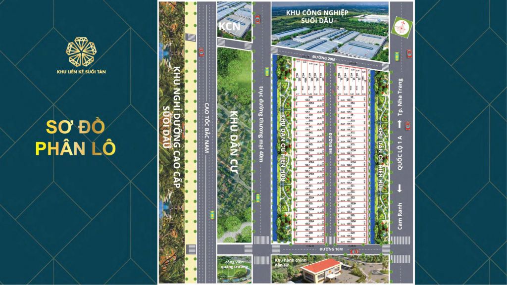 mặt bằng đất nền suối tân
