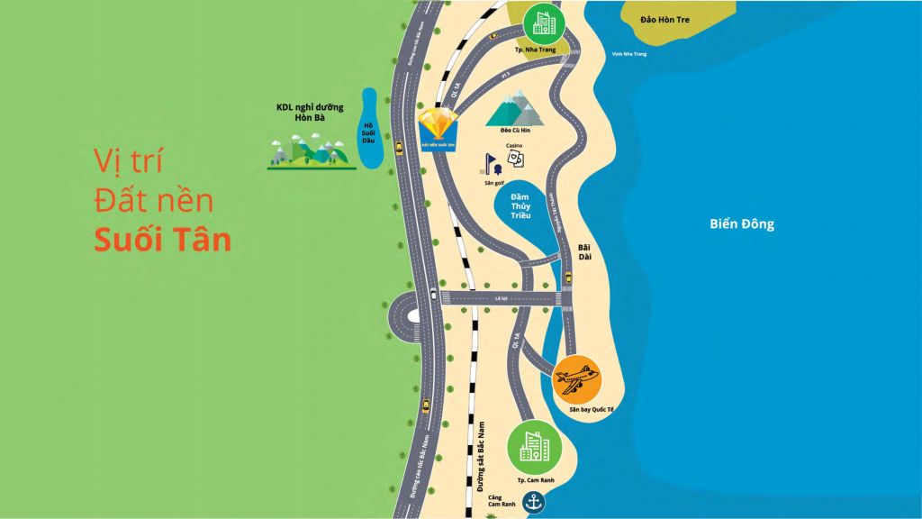 vị trí đất nền suối tân
