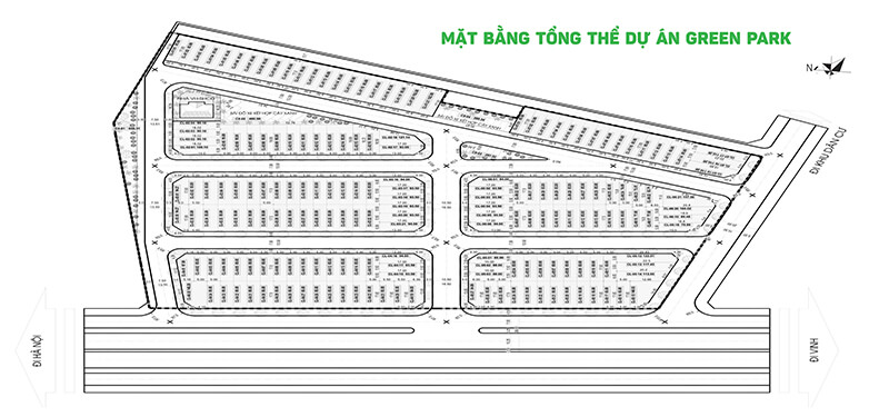 mặt bằng dự án green park quảng tân