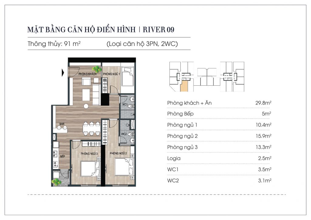 thiết kế chung cư euro river tower