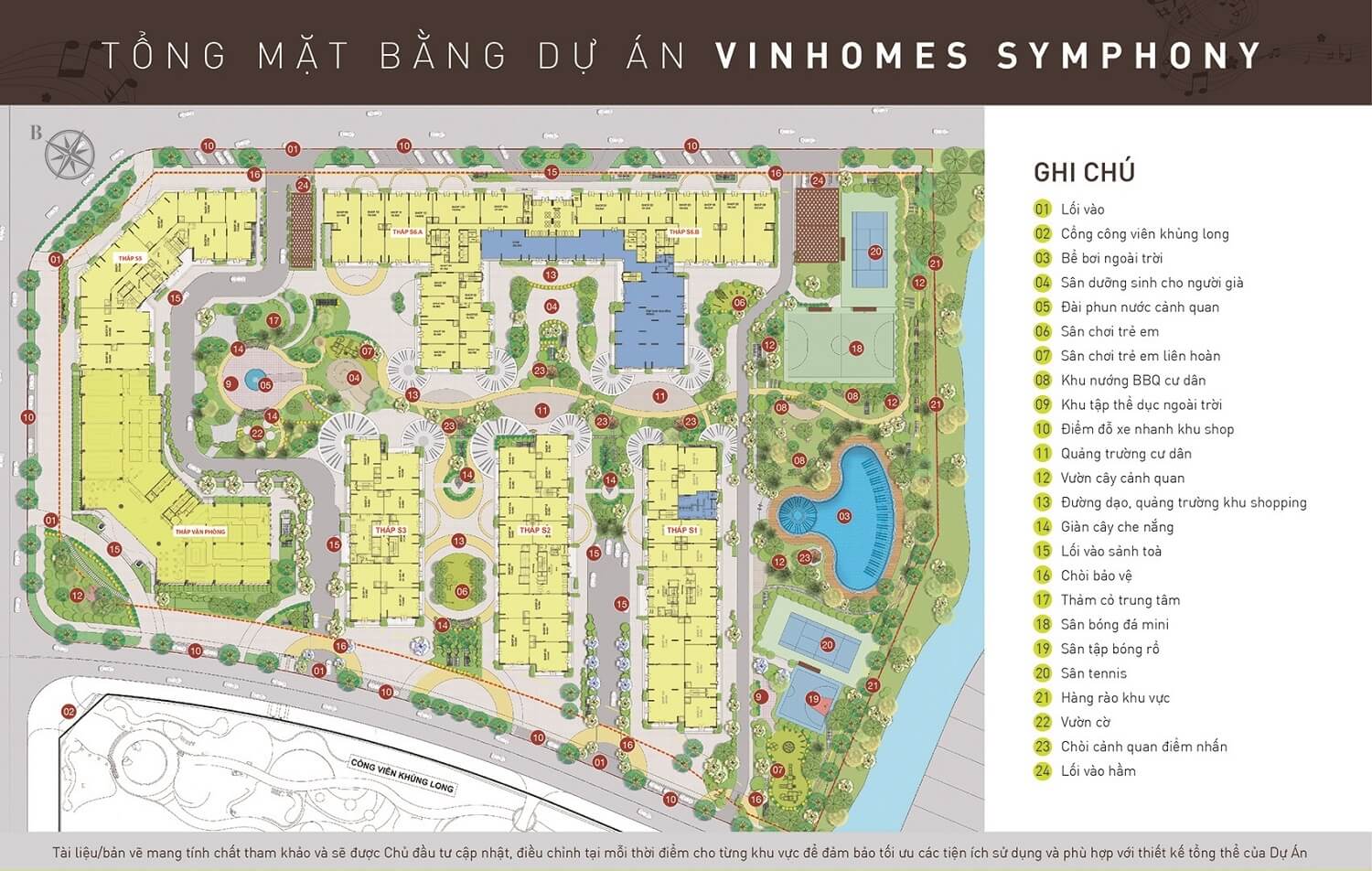 mặt bằng dự án vinhomes symphony