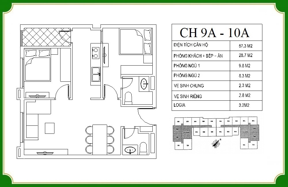 thiết kế căn hộ phương canh residence 10