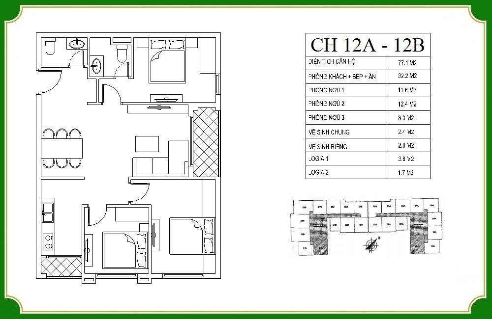 thiết kế căn hộ phương canh residence 12
