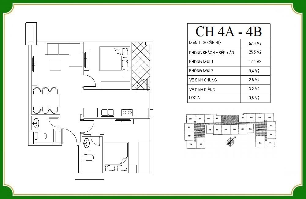 thiết kế căn hộ phương canh residence 4