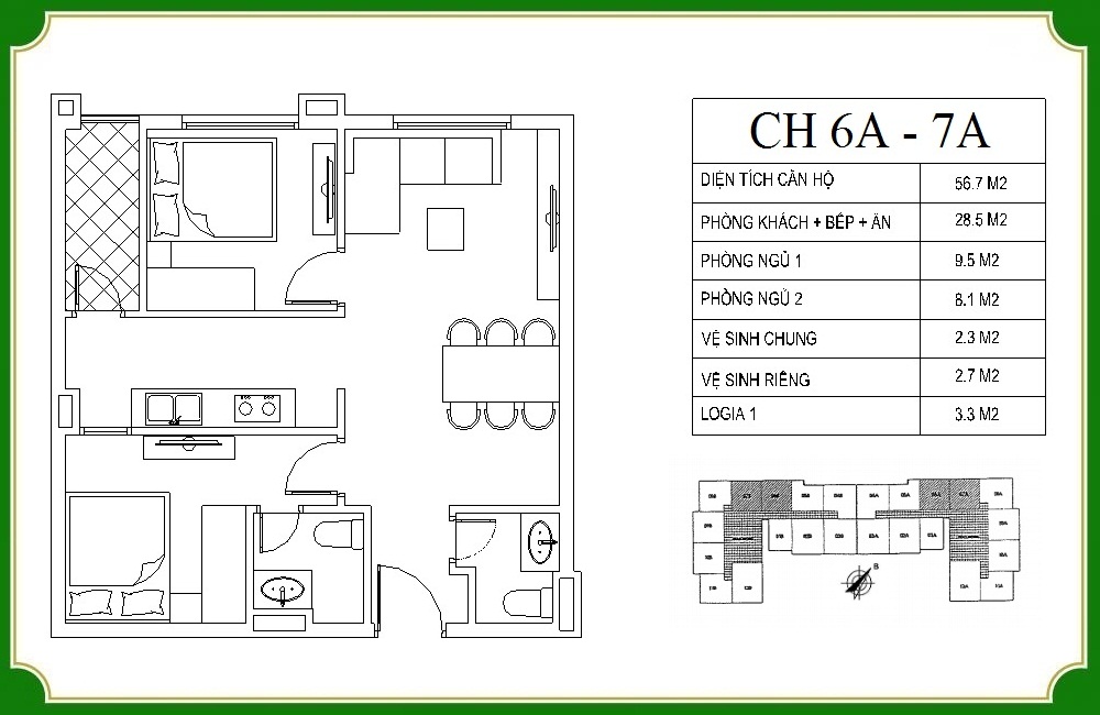 thiết kế căn hộ phương canh residence 6