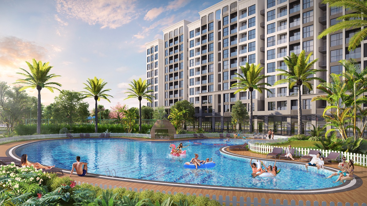 bể bơi dự án chung cư vinhomes symphony