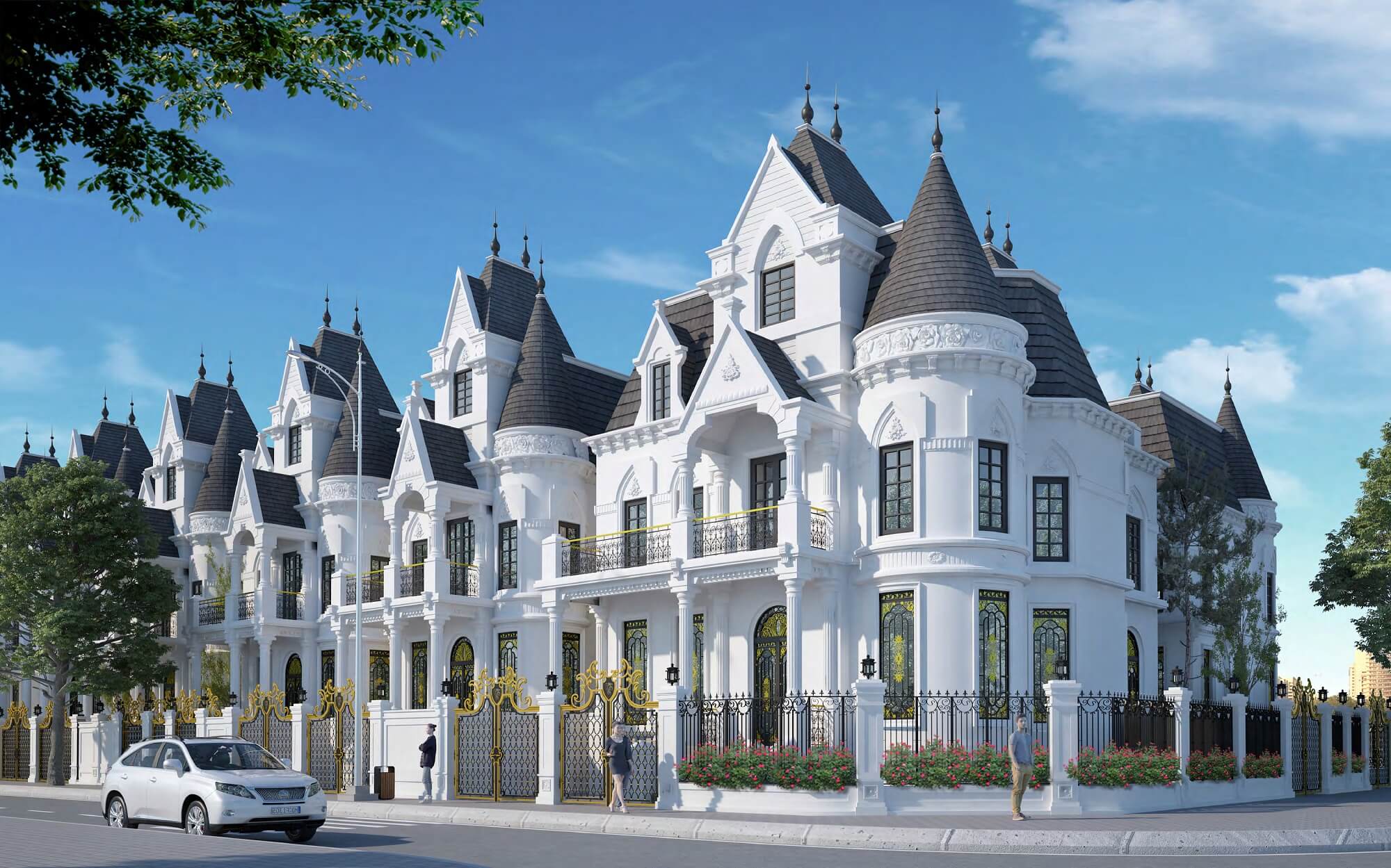 phối cảnh biệt thự
