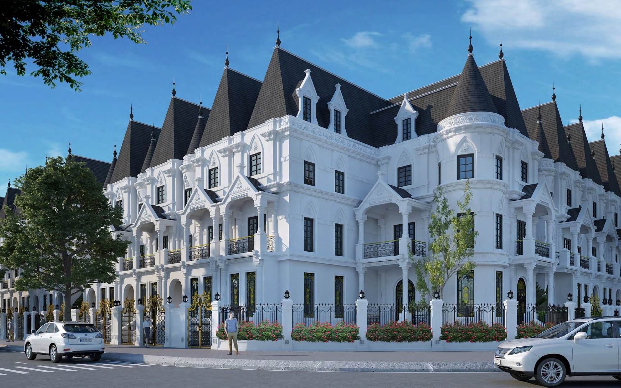 phối cảnh biệt thự