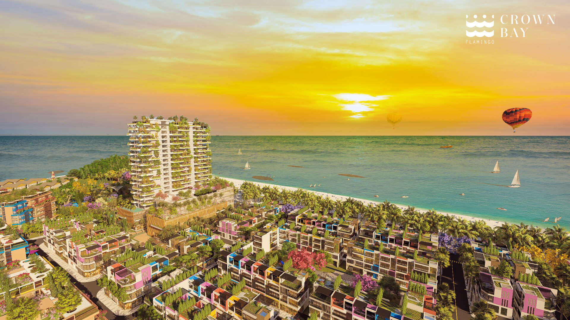 phối cảnh dự án flamingo crown bay