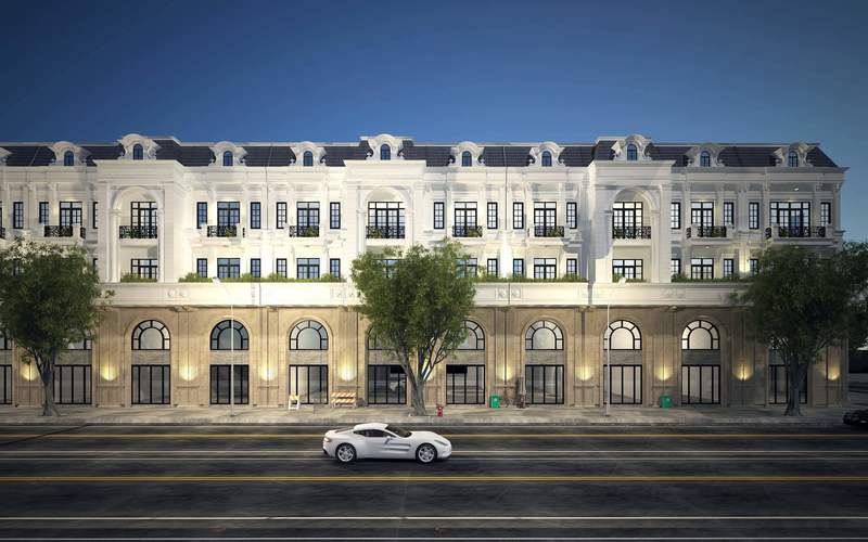 phối cảnh nhà phố shophouse