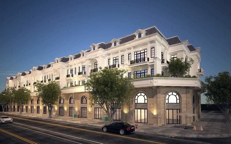 phối cảnh nhà phố shophouse