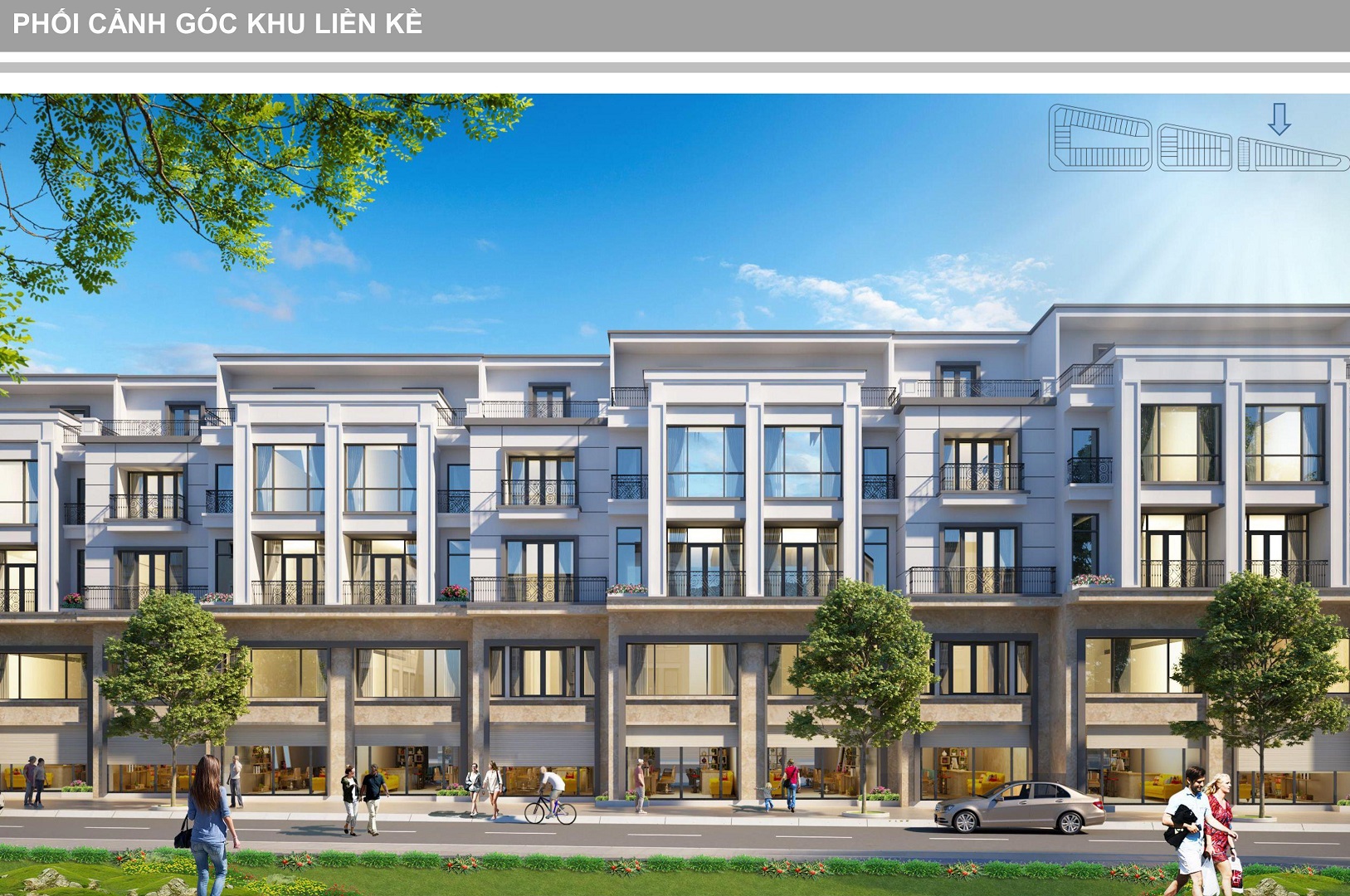 phối cảnh nhà liền kề