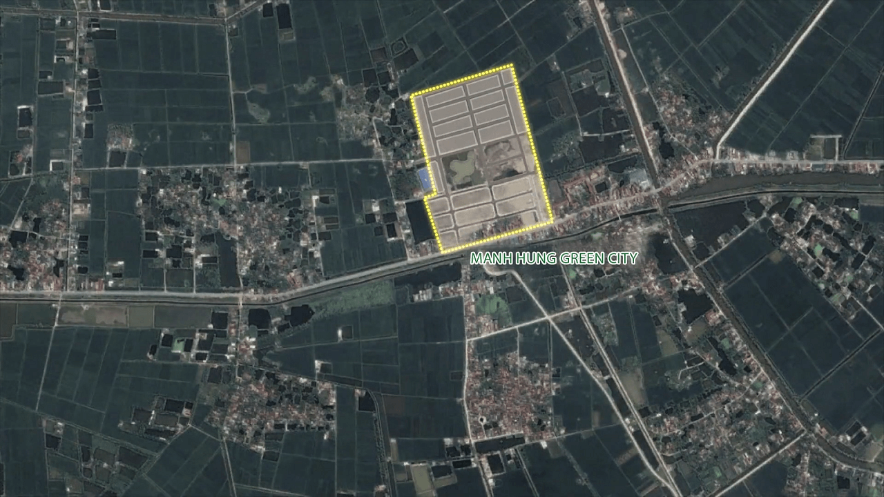 vị trí dự án mạnh hùng green city