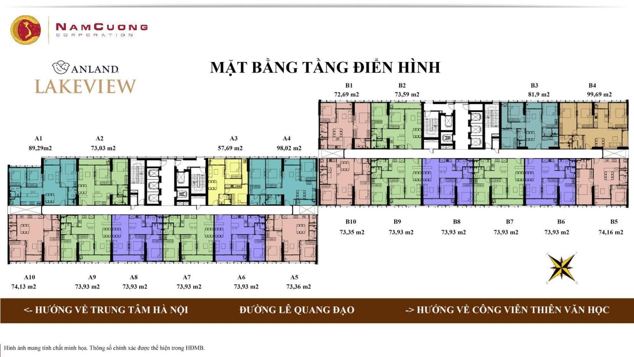 mặt bằng dự án anland lake view
