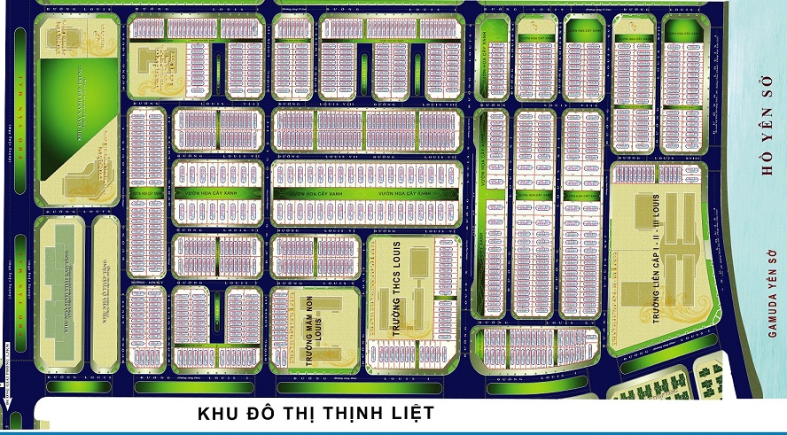 mặt bằng dự án louis city hoàng mai