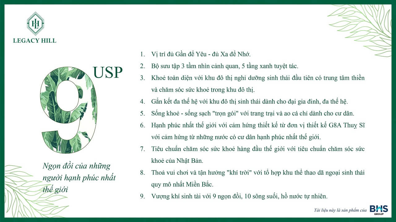 9 ưu thế của dự án