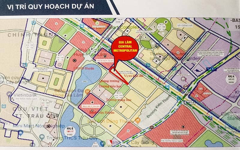 vị trí dự án gia lâm central