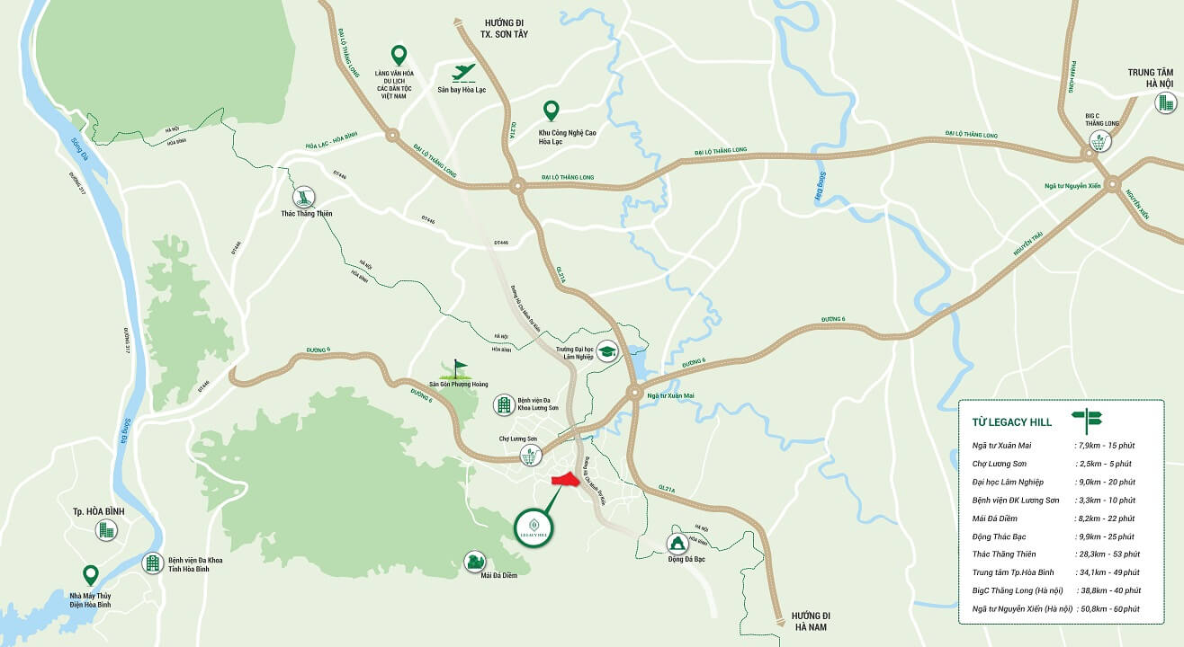 vị trí dự án legacy hill hòa bình