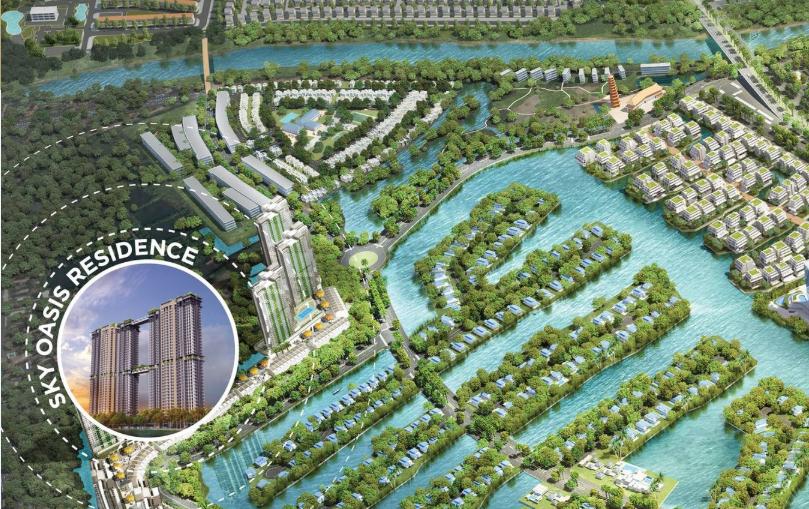 vị trí shophouse sky oasis