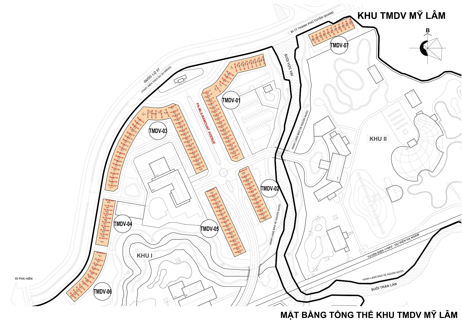 Mặt bằng Shophouse Spring Hills Tuyên Quang
