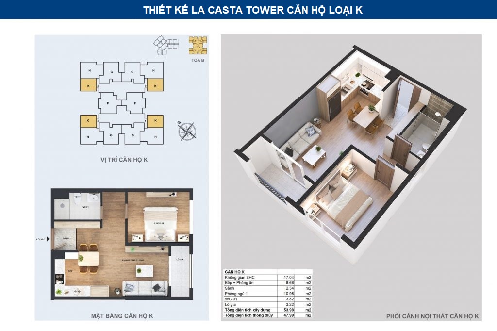 thiết kế chi tiết căn hộ k